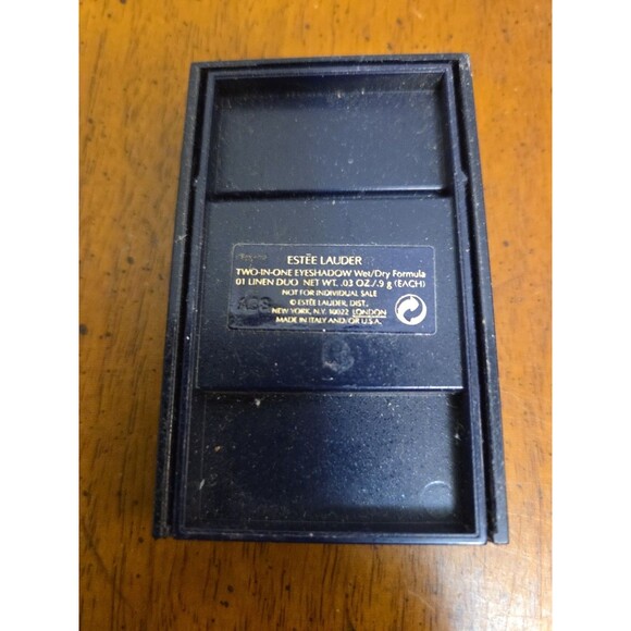 Estee Lauder Two in One Eyeshadow Eyeliner Wet/Dry Formula 01 Duo Linen Vintage - Picture 3 of 3
